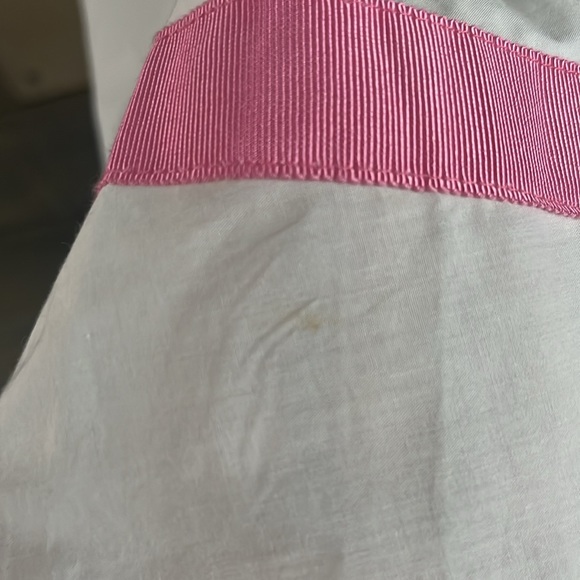 J Crew One Shoulder Ribbon Striped Summer Dress Midi White Sz 2 - Picture 6 of 15